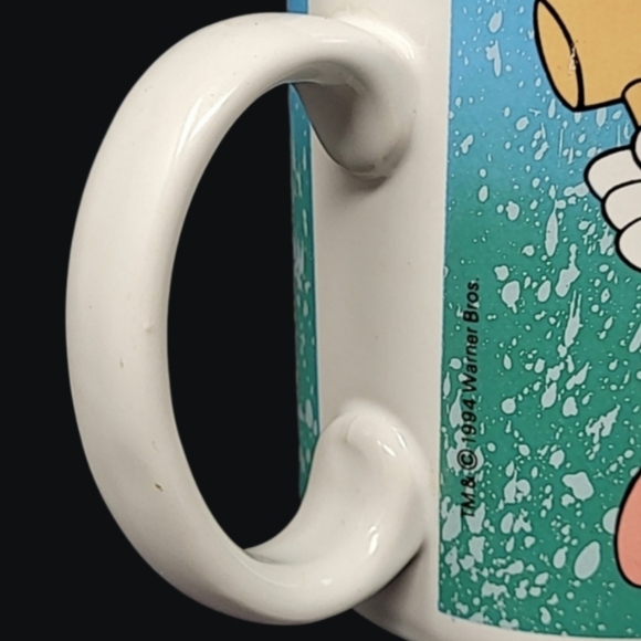 VINTAGE 1994 WARNER BROS. 1994 SIX FLAGS THEME PARKS DAFFY DUCK COFFEE MUG - Picture 6 of 13